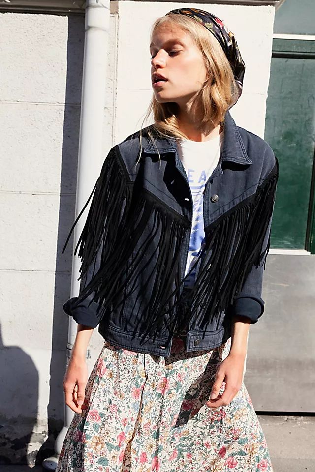 After Hours Fringe Denim Jacket | Free People (Global - UK&FR Excluded)