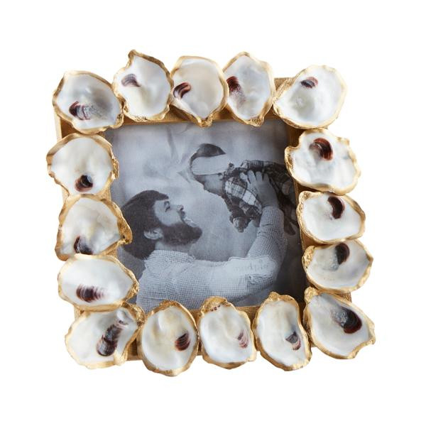 Square Mini Gold Oyster Frame | Mud Pie