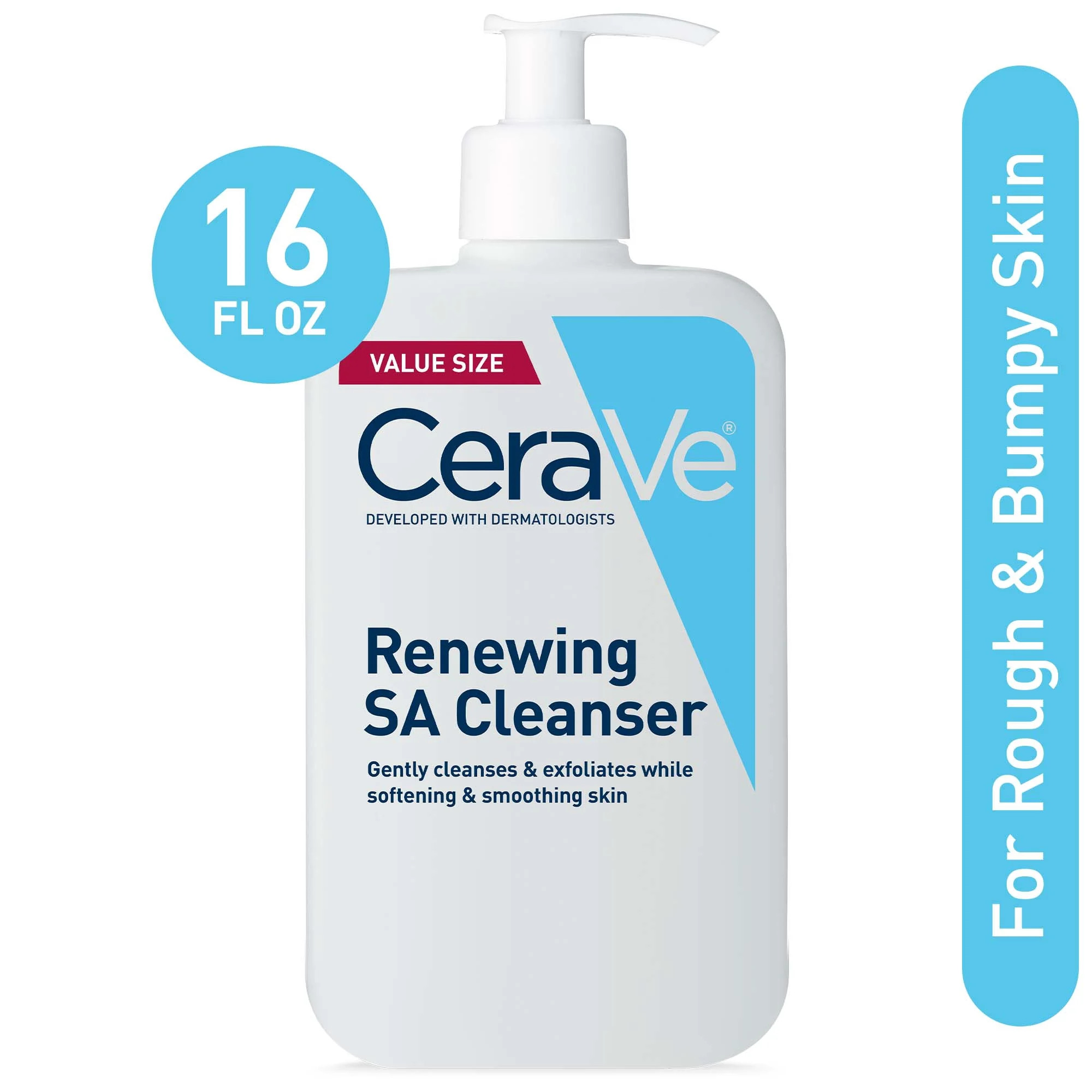 CeraVe Renewing Salicylic Acid Face Cleanser for Normal Skin, 16 fl oz | Walmart (US)