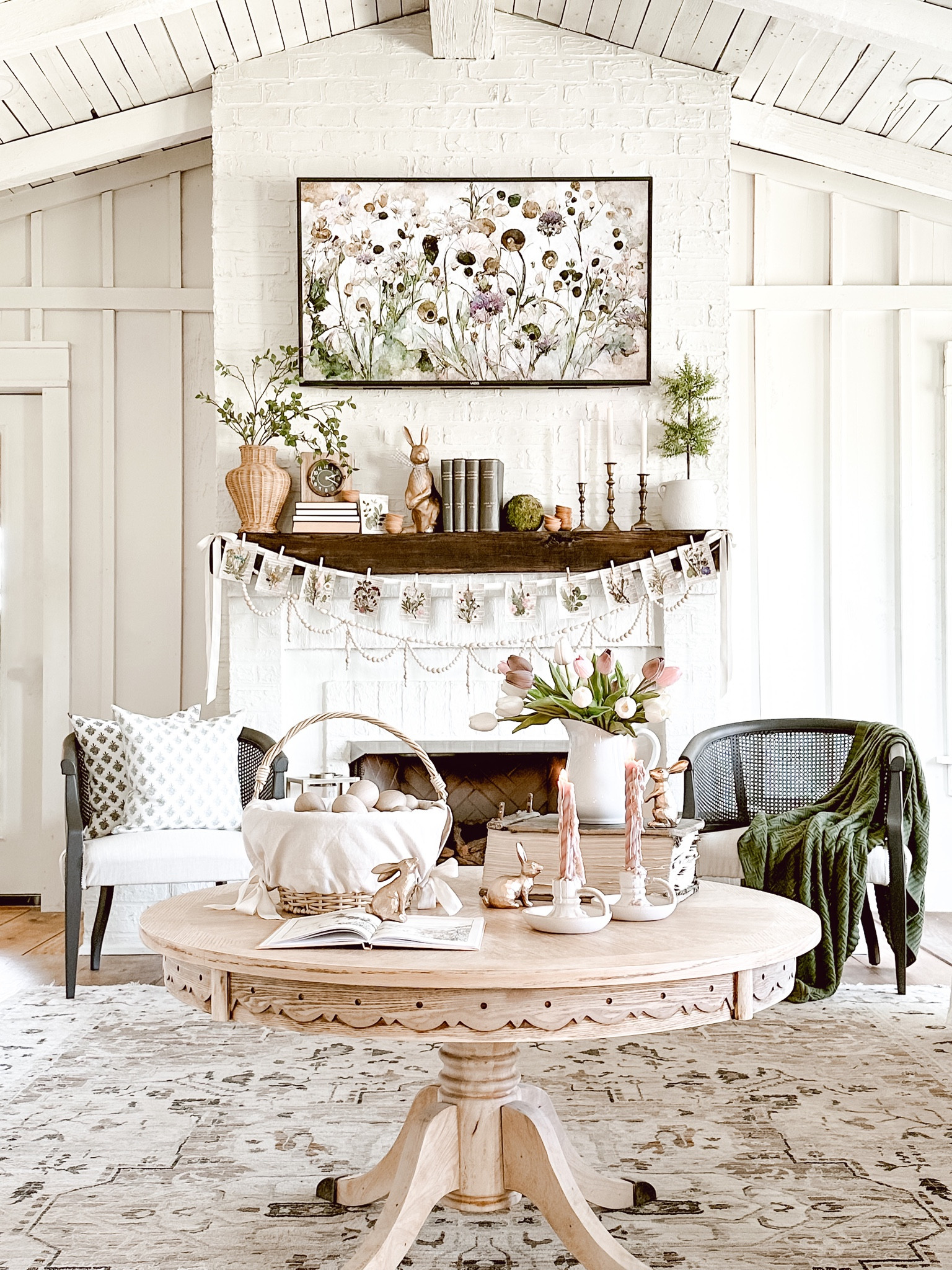 Spring Living Room Refresh! #cottagesandbungalows #southernlivingmag #americanfarmhouse #cottagestyle #countrylivingmag #betterhomesandgardens #mybhg #returninggracedesigns  #americanfarmhousestyle
#vintagefarmhouse #vintagestyle #viralreels #fixerupperstyle #cottagestyle 
#targetstyle #studiomcgee #magnolianetwork #neutraldecor  #countrysamplerfarmhousestyle #countrysamplermagazine #studiomcgee #targetstyle #mycsfarmhousestylehome #springdecorating #eastermantel #easterdecorating #springmantel 

#LTKhome #LTKSeasonal