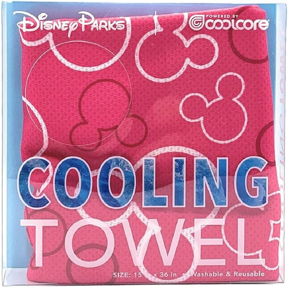 Disney Parks - Cooling Towel - Mickey Icon - Pink | Amazon (US)