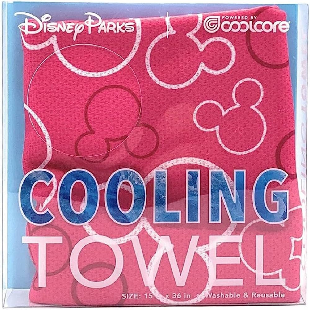 Disney Parks - Cooling Towel - Mickey Icon - Pink | Amazon (US)