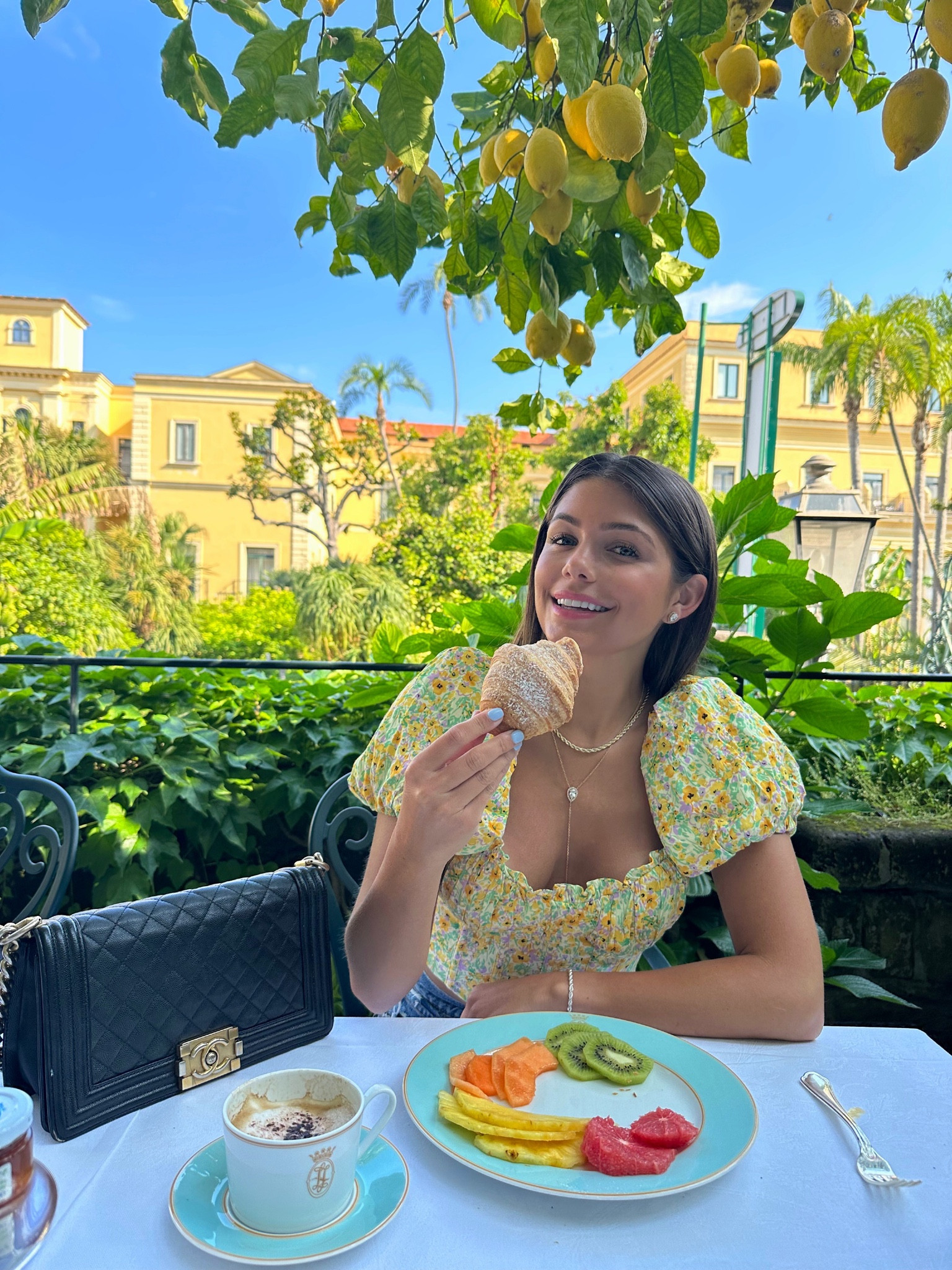 When in Italy… 🍋🥐💭 This top screams Europe to me! Super great quality too, im wearing an xs 

#LTKstyletip #LTKunder100 #LTKFind