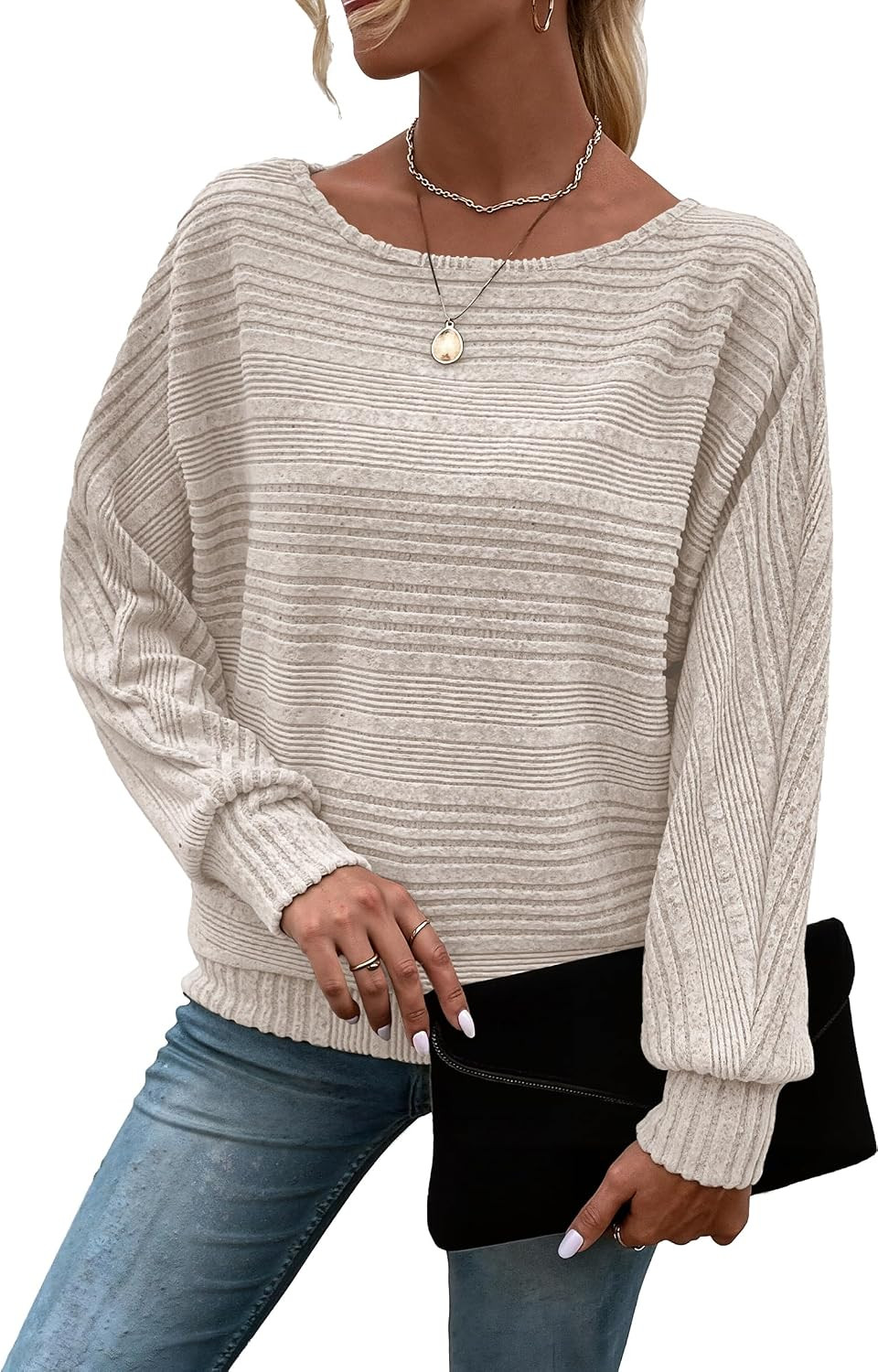 Long Sleeve Shirts for Women Tunic Tops Pullover Sweaters | Amazon (US)