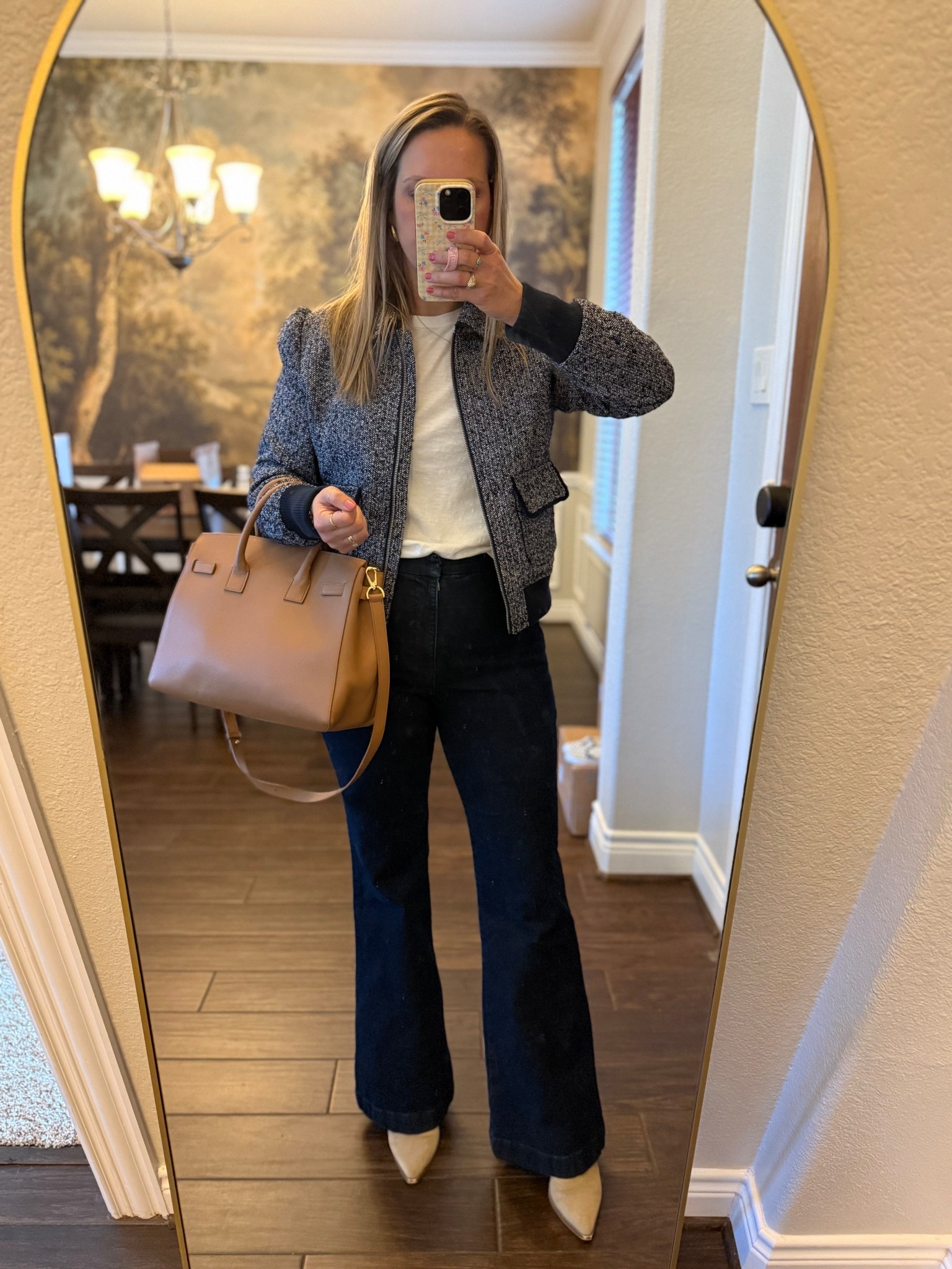 Today’s church outfit! Size small jacket, size 6 jeans 

Ootd, over 40, Walmart style 

#LTKootd #LTKOver40 #LTKFindsUnder50
