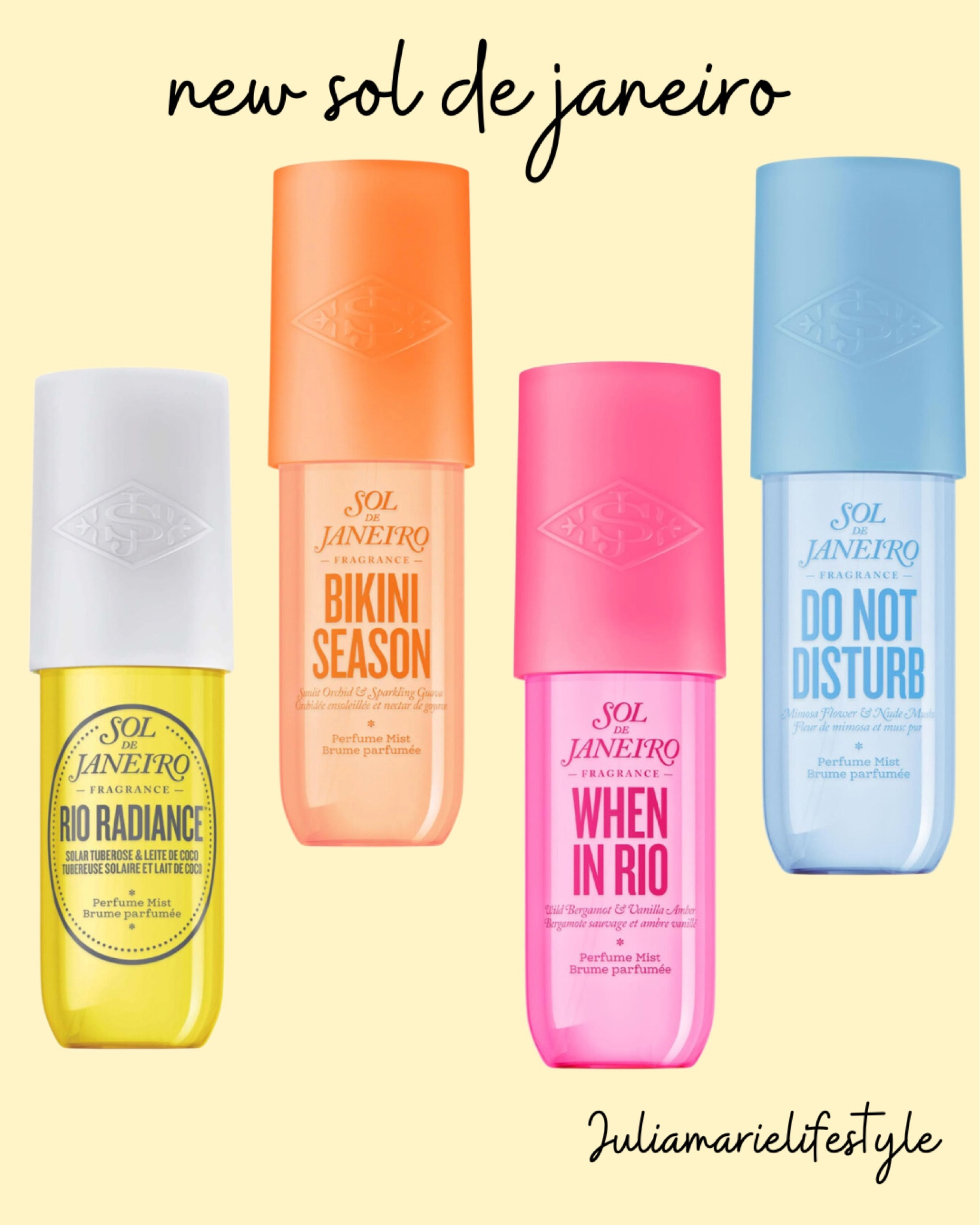 SOL DE JANEIRO Body Fragrance Mist - Rio Radiance Perfume Mist Solar Floral  & Beachy Hair & Body Perfume Spray - 8.1 fl (240ml) 