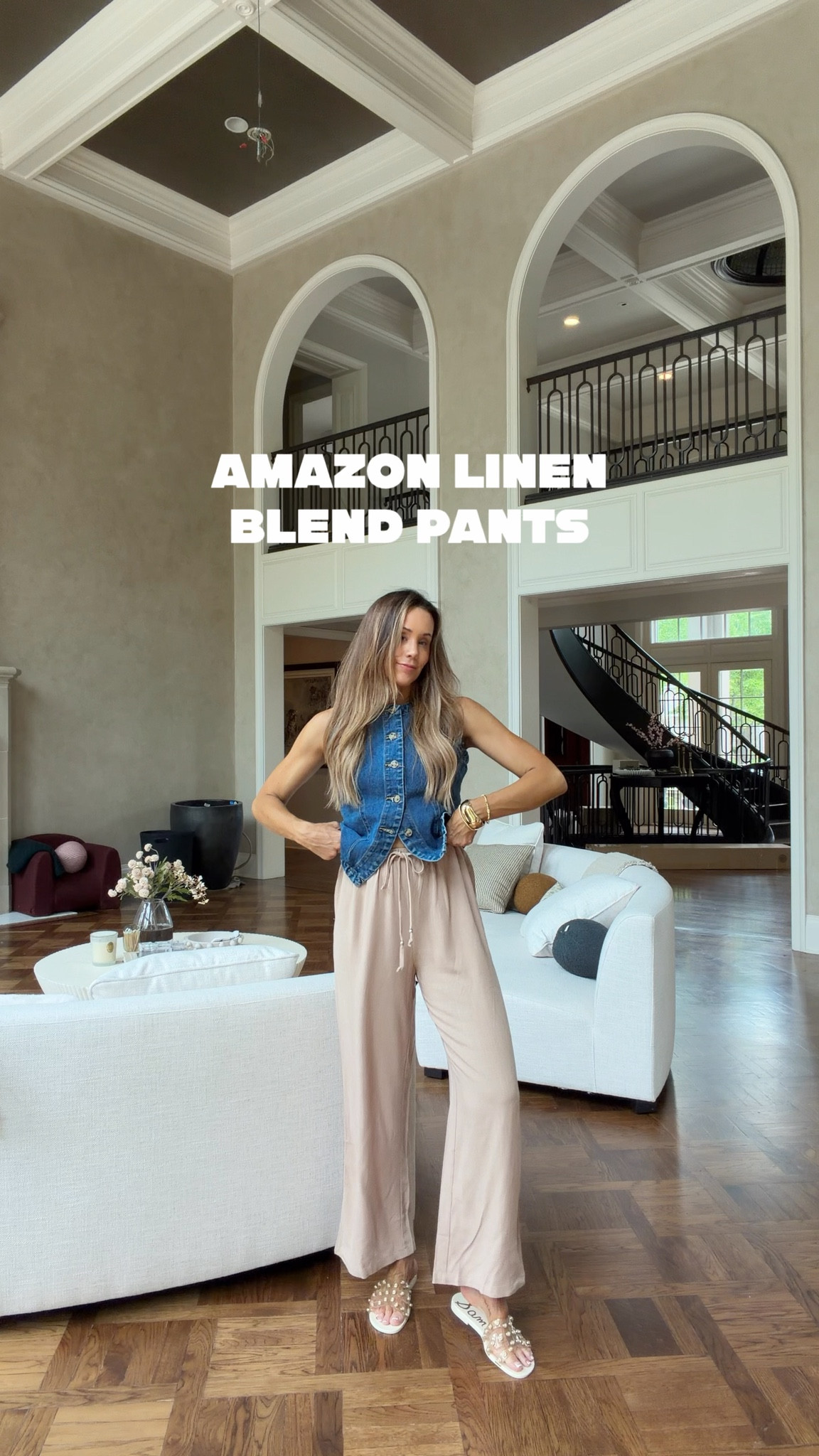 Love these linen blend pants for spring and summer! Lightweight, flowy, great for days you don’t want to show your legs but still stay cool! Wearing medium,and I am 5’7’’🫶🏼

#LTKootd #LTKmomlife #LTKSeasonal