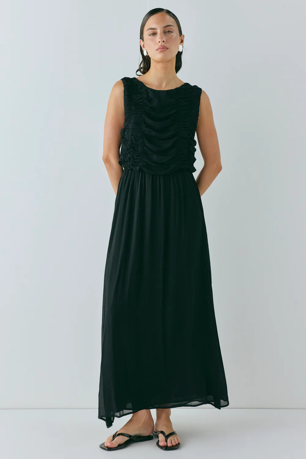 Lani Maxi Dress Black | VRG Grl