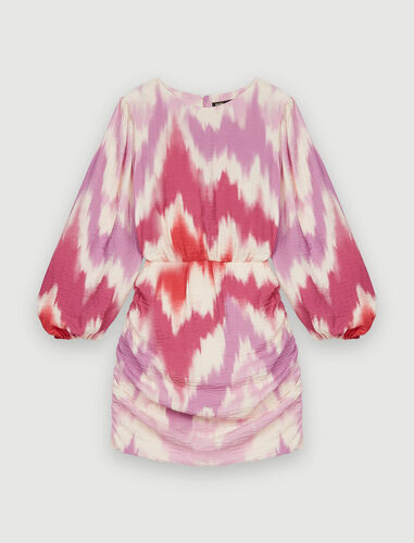 122RITIE Robe en viscose imprimée Tie and Dye | Maje EU