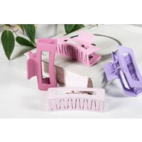 Hair Claw Clips Pack Purple Clip Clips Hold Grip Jaw Clip Accessories For Beach Daily Party Pink Claw | Etsy (US)