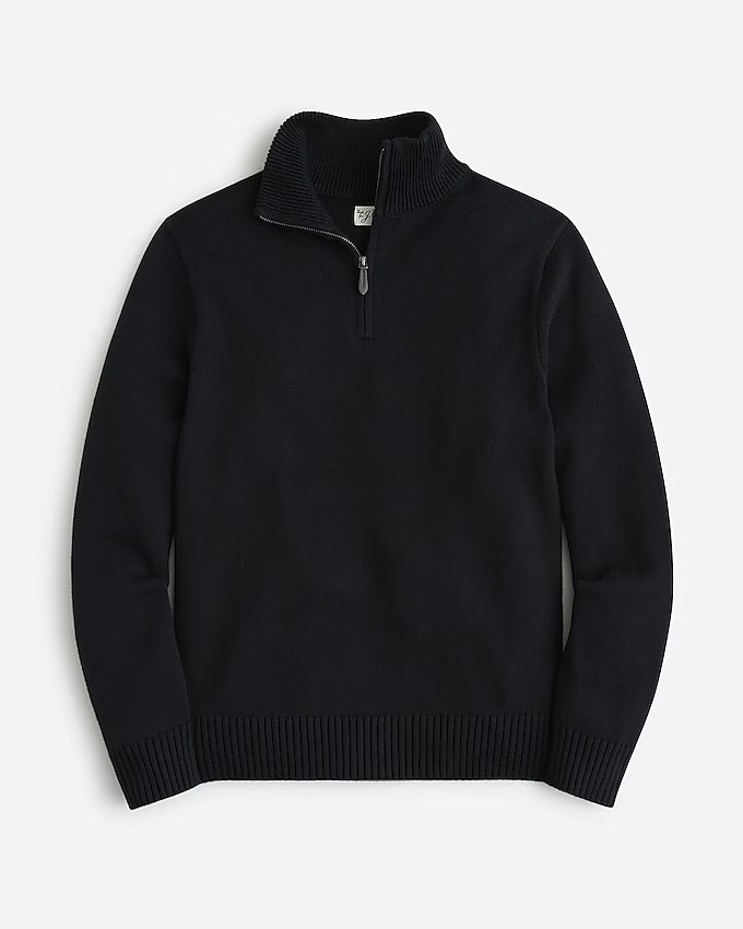 Heritage cotton half-zip sweater | J.Crew US