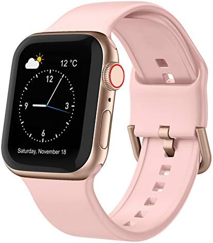 Adepoy Compatible with Apple Watch Bands 40mm 38mm, Soft Silicone Sport Wristbands Replacement St... | Amazon (US)