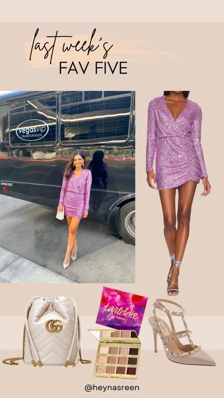 Show Me Your Mumu sequin dress, Valentino heels, Gucci bag, Tarte tartelette in bloom palette 

#LTKstyletip