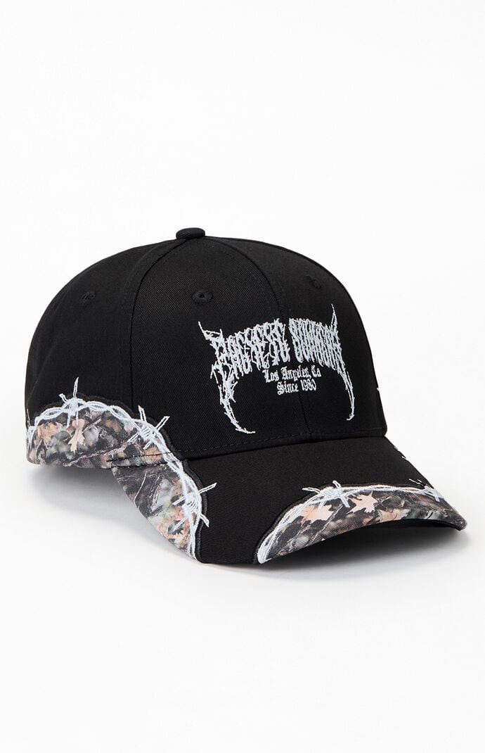 Camo Panel Snapback Hat in Black/Camo | PacSun