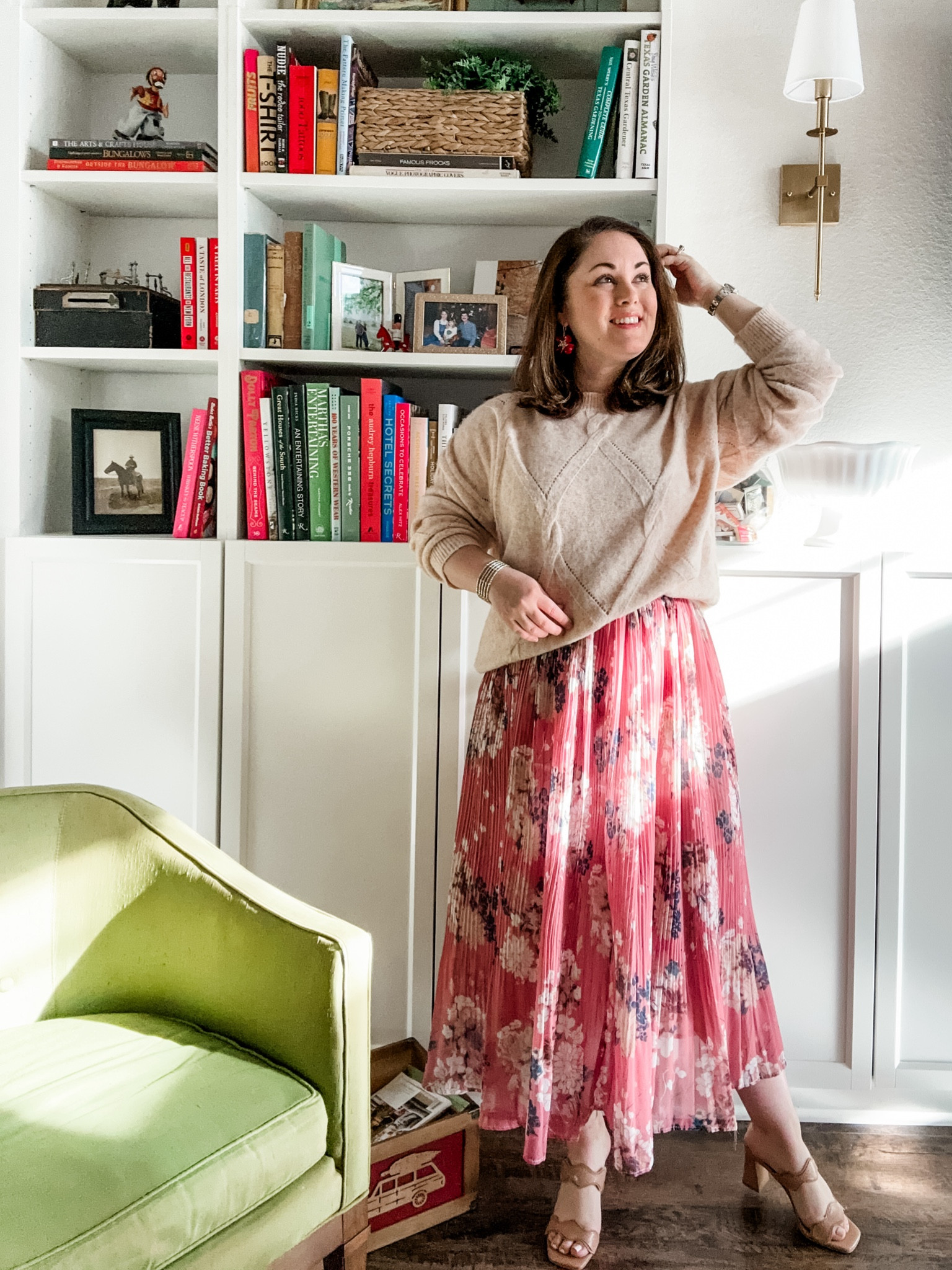 That time between Winter and Spring! #floralskirt #skirt #amazon #springskirt #sweater #dolcevita #springlook #smartcasual 

#LTKSpringSale #LTKfindsunder50 #LTKSeasonal