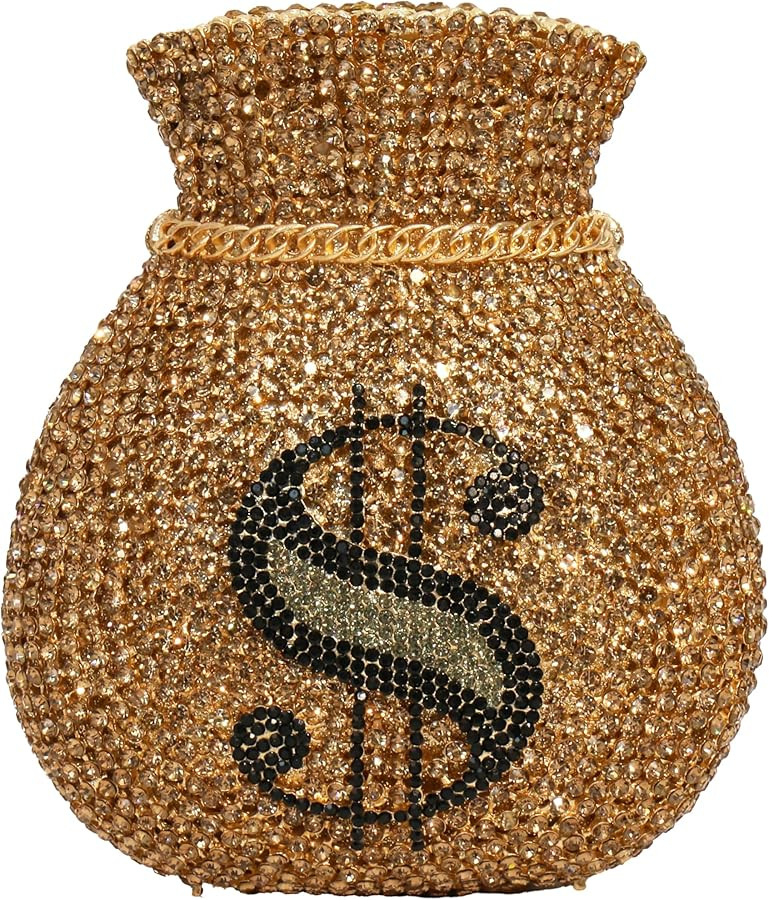 Women Money Pouch Evening Bag Sparkling Crystal Purses Rhinestones Wedding Party Prom Clutch | Amazon (US)