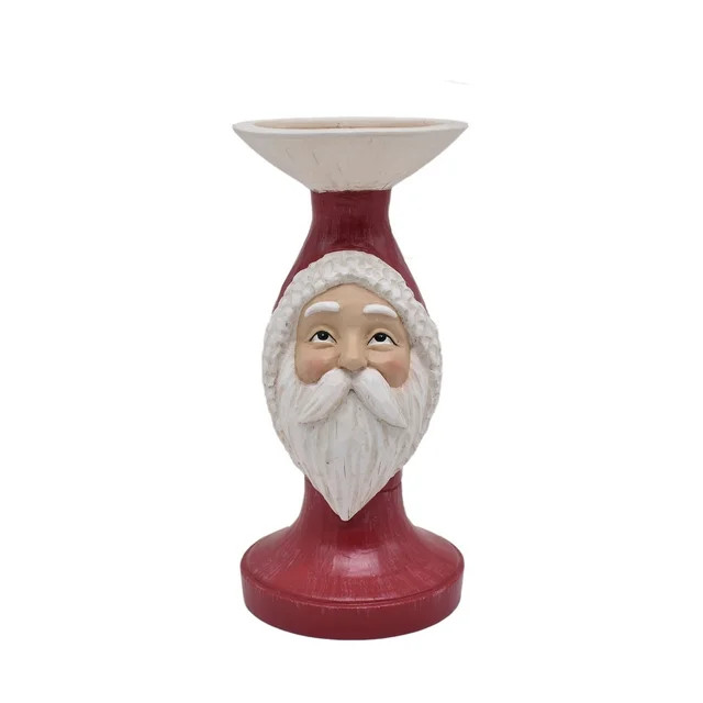 Holiday Time Santa Candle Holder, 8.35in H | Walmart (US)