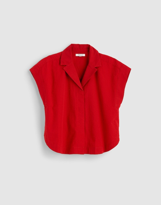 Notch-Collar Popover Shirt | Madewell