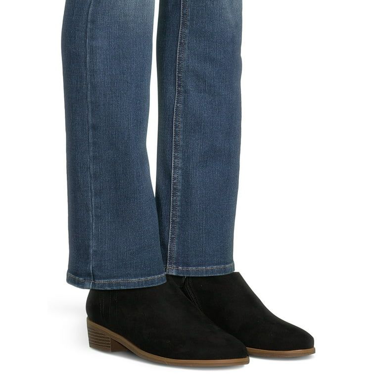 Time and Tru Women's Faux Suede Ankle Boots, Wide Width Available - Walmart.com | Walmart (US)