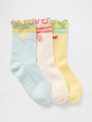 Baby & Toddler Ruffled Crew Socks (3-Pack) | Gap (US)