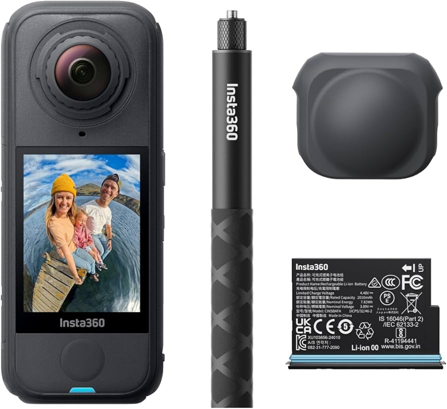 Insta360 X4 Air Starter Bundle - Lightweight 165g 8K 360 Camera, Invisible Selfie Stick, Replacea... | Amazon (US)