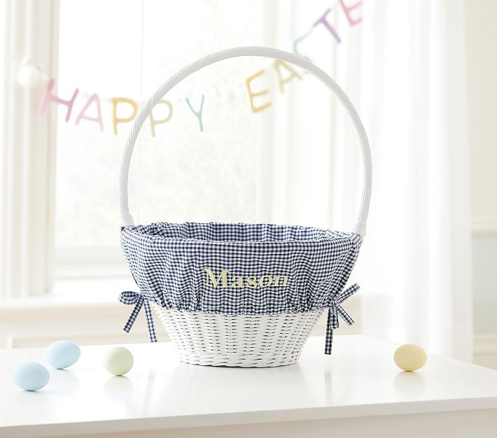 Gingham Easter Basket Liners | Pottery Barn Kids