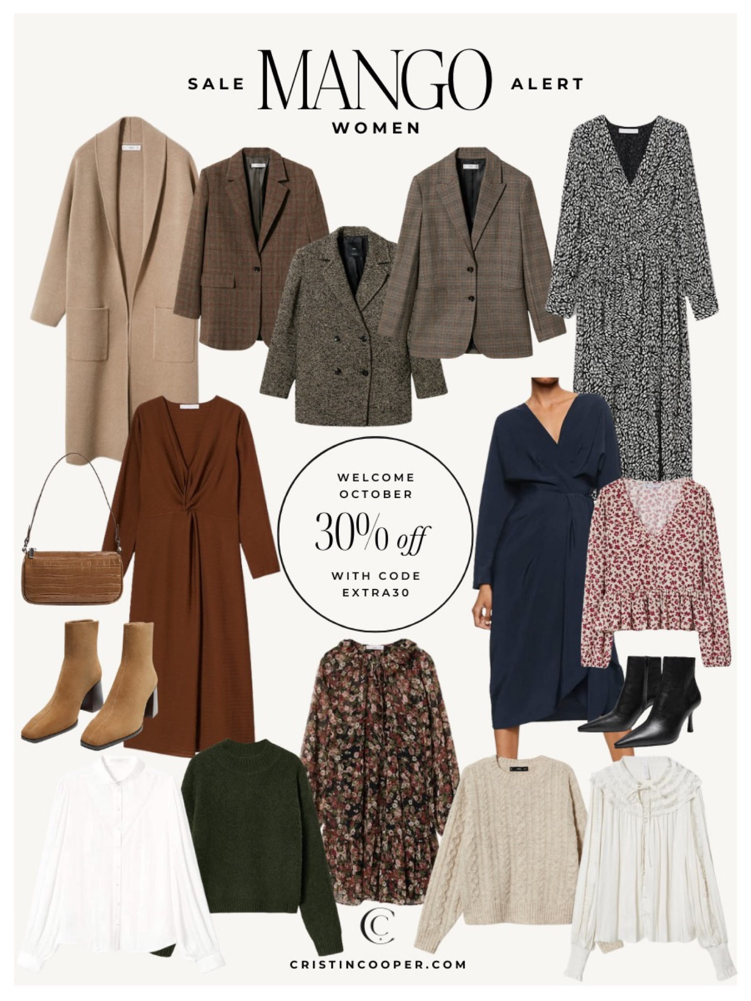 Welcome October Sale at Mango
30% off with code EXTRA30

Cristincooper.Com 

#LTKstyletip #LTKsalealert #LTKSeasonal