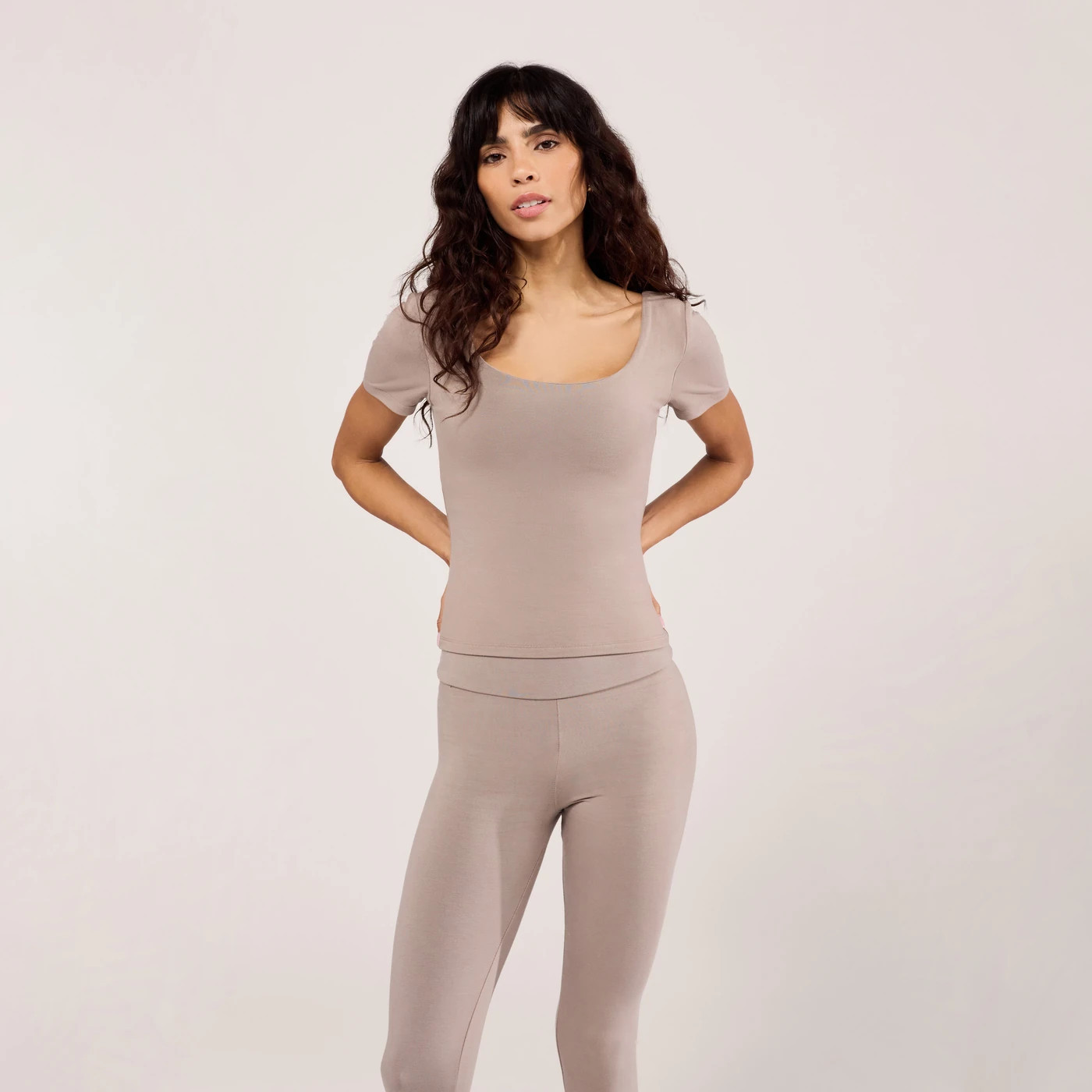 Stone Lightweight Short Sleeve Top - LOVALL | LOVALL