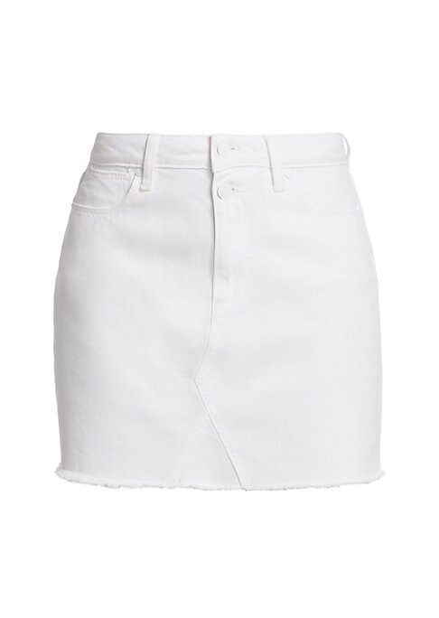 Paige Jeans Women's Aideen Denim Skirt - Crisp White - Size 29 (6-8) | Saks Fifth Avenue