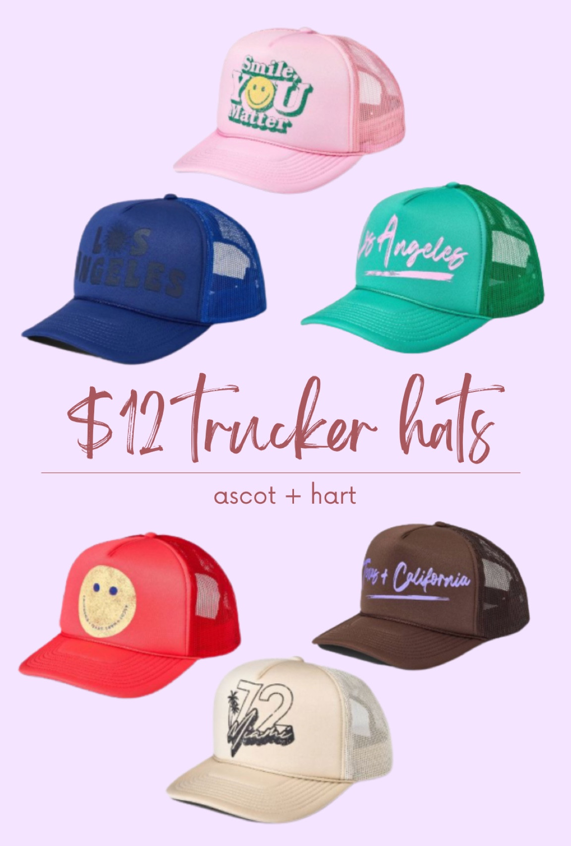 $12 trucker hats🧢