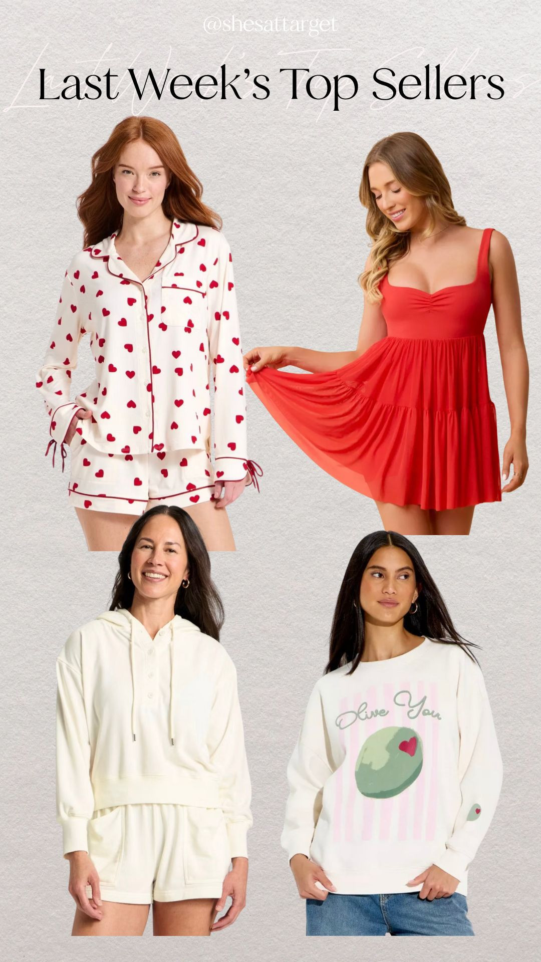 Last Week's Top Sellers - the Target finds you guys are loving right now that are perfect for Valentine's Day 

 

#LTKValentine #LTKSeasonal