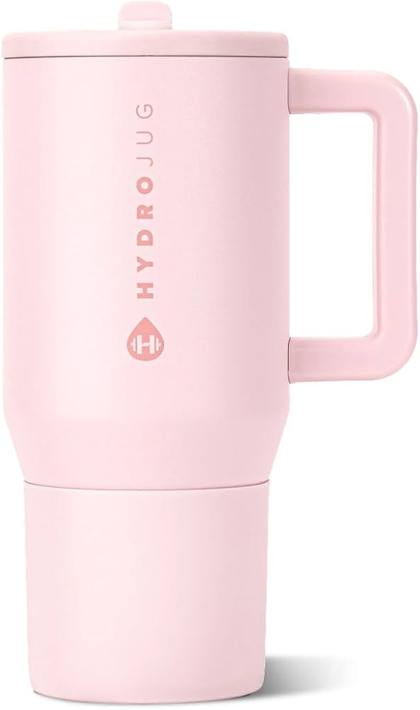 HydroJug Traveler 20oz Kids Insulated Tumbler with Handle, Pink Sand | Amazon (US)