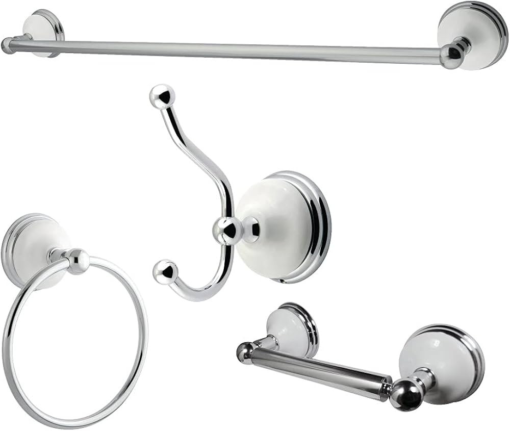 Kingston Brass BAK1111478C Victorian 4-Piece Bathroom Hardware, Polished Chrome | Amazon (CA)
