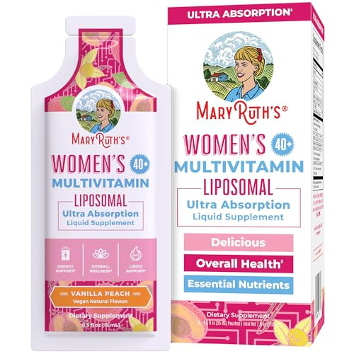Multivitamin for Women 40+ | Womens Multivitamin Liposomal | Immune Support Supplement | Energy Supplements & Sleep Aid | Methylated Multivitamin | Vegan | Sugar Free | Non-GMO | 14 Servings | Amazon (US)