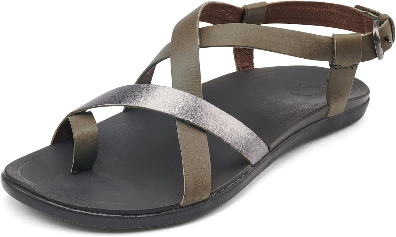 OLUKAI Upena Women's Beach Sandals, Quick-Dry Flip-Flop Slides, Water Resistant & Modern Low Prof... | Amazon (US)
