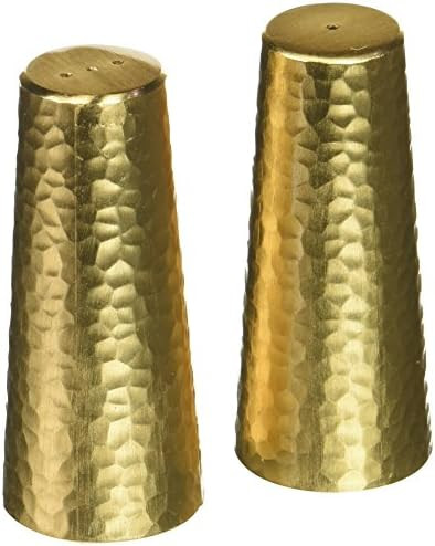 Amazon.com: Matte Gold Two Tone salt-and-pepper-mills, 3.2" Tall, Matte Gold Two Tone: Home & Kit... | Amazon (US)