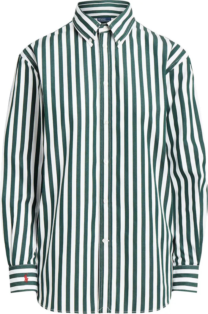 Relaxed Fit Stripe Cotton Button-Down Shirt | Nordstrom