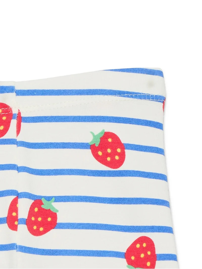 Wonder Nation Baby Girl Bike Shorts, Sizes 0-24 Months | Walmart (US)