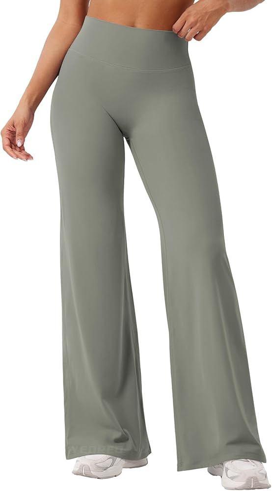 YEOREO Workout Leggings Womens No Front Seam Straight Leggings 29" / 31.5" / 33" High Waist Butte... | Amazon (US)