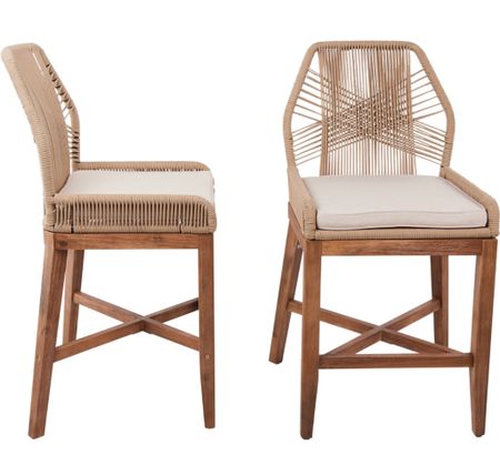 Lillian August Rope Cross Weave Counter Stools

#LTKhome #LTKFind