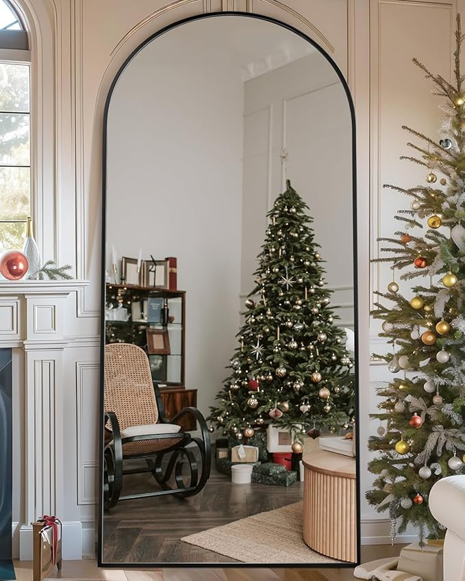 Full Length Mirror,76"x34" Floor Mirror Freestanding Floor Standing Mirror, Full Body Mirror with... | Amazon (US)