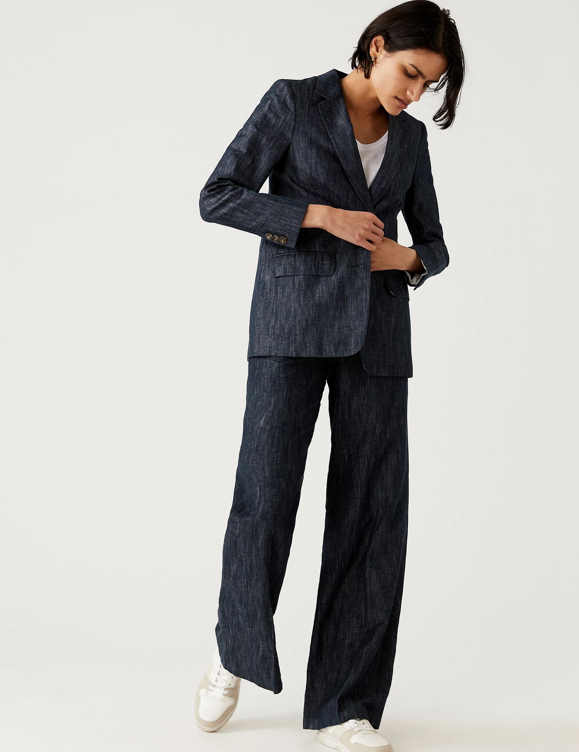 Cotton Rich Relaxed Blazer | Marks and Spencer AU/NZ