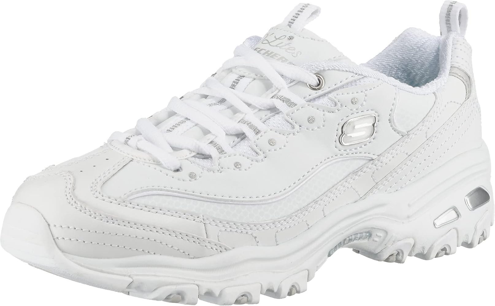 Skechers Women's D'Lites Fresh Start Memory Foam Lace-Up Sneaker | Amazon (US)