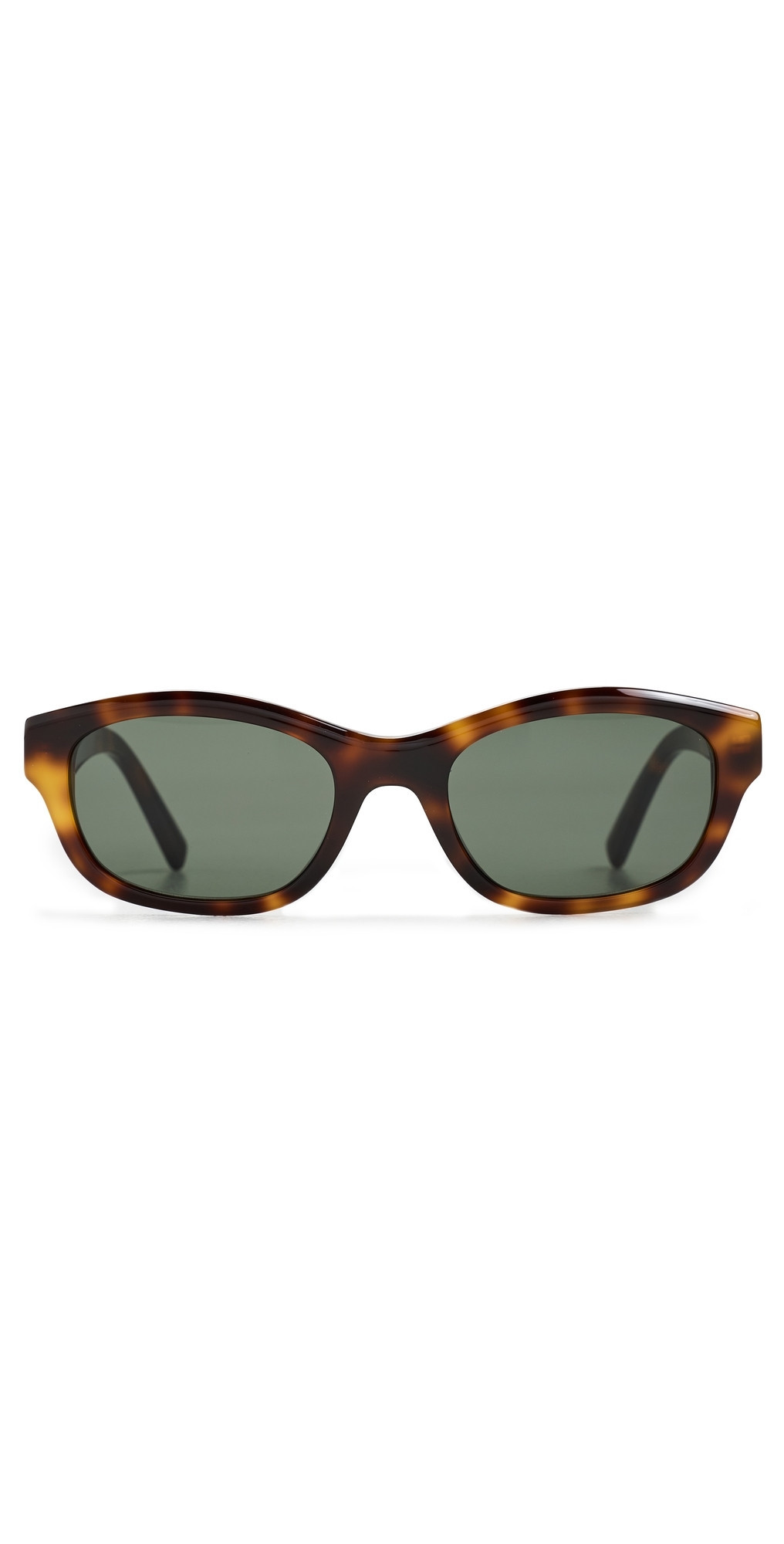Saint Laurent M172 Round Tortoiseshell Sunglasses Havana-Havana-Grey One Size | Shopbop