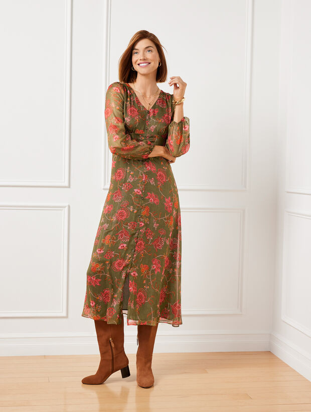 Midi Dress - Graceful Floral | Talbots