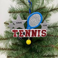 Tennis Ornament Sports Personalized Christmas Perfect Gift For Kids Custom Family Ornaments | Etsy (US)