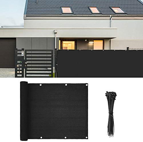 N-brand Fence Privacy Screen 3ft x16.4ft Balcony Privacy Screen Cover Windscreen for Porch Deck O... | Amazon (US)