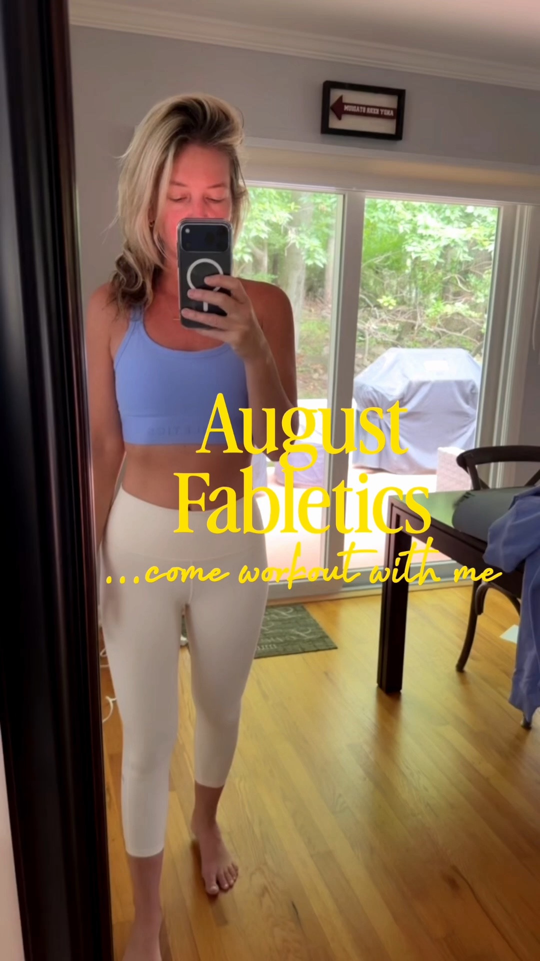 A cute August fabletics workout set ✨