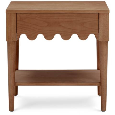 Oodle Walnut Nightstand With Drawer - #7635Y | Lamps Plus | Lamps Plus