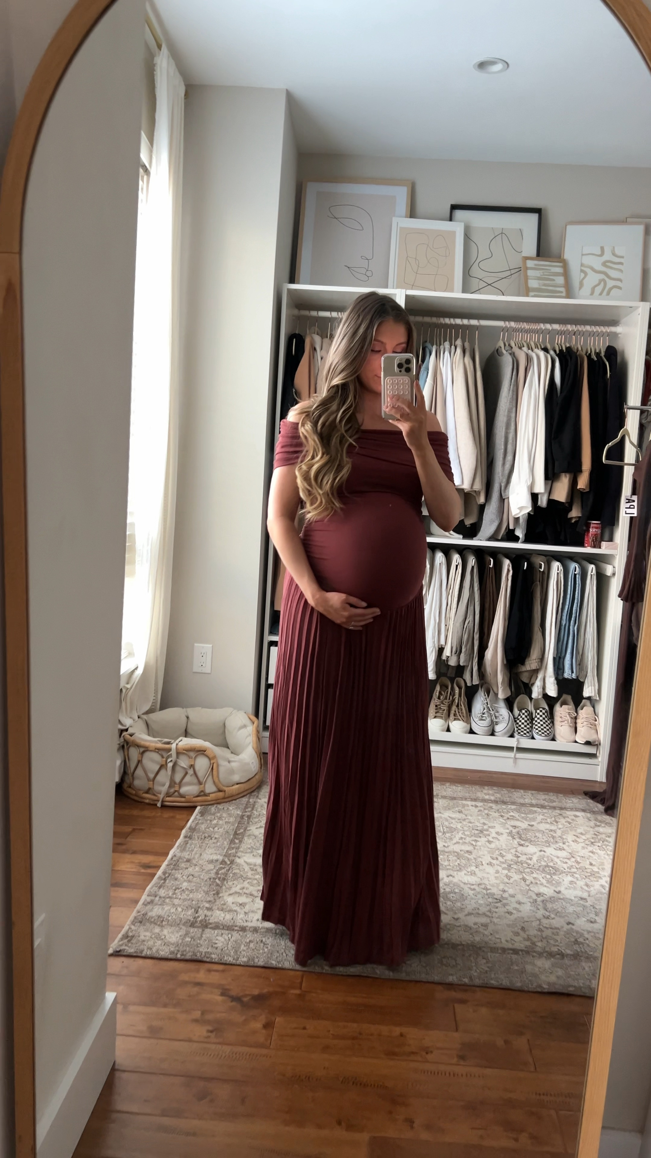 I found a bump friendly dress that’s perfect for fall and winter maternity shoots, baby showers, and holiday photos! I’m wearing a size small. The best part is - it’s affordable at just $109 - it also comes in different colors 🤍

#LTKBump #LTKStyleTip